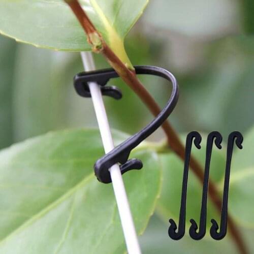 50pcs Vines Tied Buckles Fixed Strapping Clips Fastener Lashing Hook for Garden Veggie Greenhouse Vegetables Clip Accessories