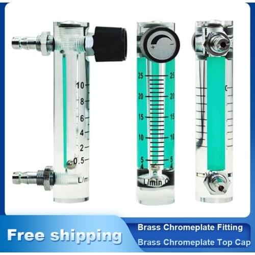 Acrylic oxygen flow meter