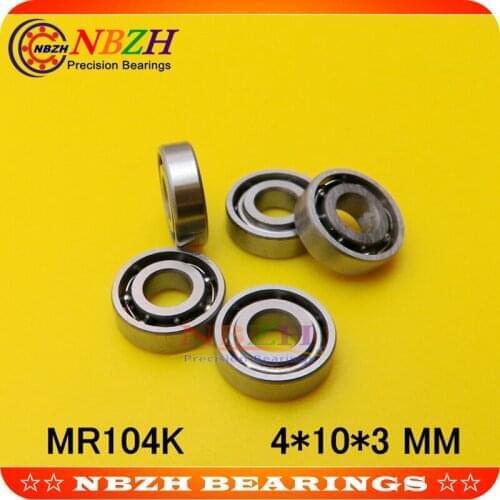 NBZH Free shipping mini L1040 MR104 OPEN 4*10*3 MM for Rc hobby and Industry high quality SMR104 MR104K SUS440C