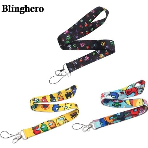 CB001 Game Astronaut New Cartoon Neck Strap Lanyards Badge Holder Rope Pendant Key Chain Accessories Gift