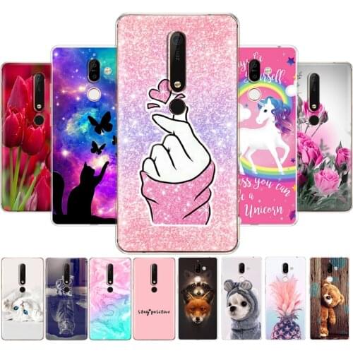 For Nokia 6 6.1 7 plus 8 9 Case Painted Silicon Soft TPU Back Phone Cover For nokia 6 2018 x5 x6 Full Protection Coque Bumper