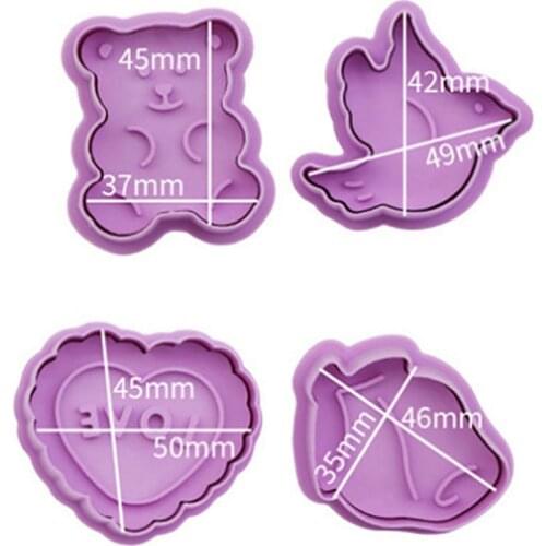 Pizza Pie Decoration Biscuit Mould with 2Pcs Pastry Wheel Decorators Cake Tools
