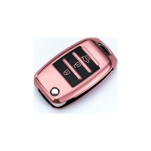Beautiful Full cover New Soft TPU car key case shell For Kia Rio QL Sportage Ceed Cerato Sorento K2 K3 K4 K5 Auto Accessories