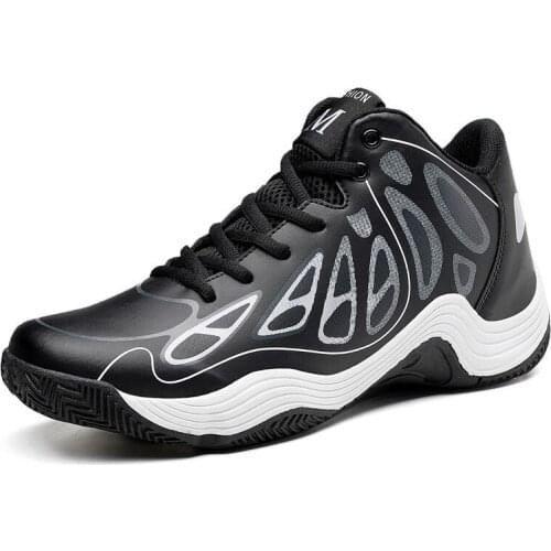 Big Size 45 Mens Casual Sneakers Large-Size Leisure Lace Up Male Flat Casual Shoes Round Toe Black and White Casual Sneakers