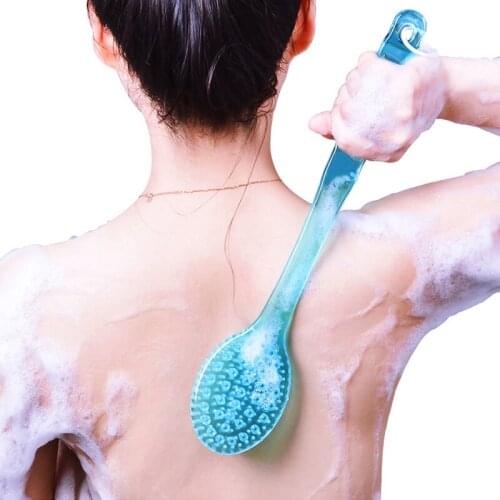 Bathing Brush Skin Massage Shower Back Rubbing Bath Brush Exfoliation Massager Cleaner With Long Handle