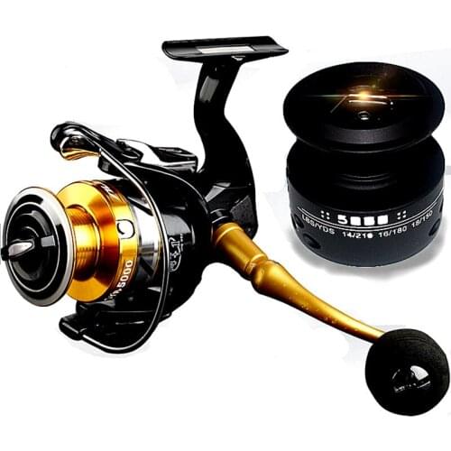 KKWEZVA Metal Fishing Reel Coil Sea Spinning Reels Deep and Deep Spool 2000 Series 5.5: 1 4BB and Give a spare line cup