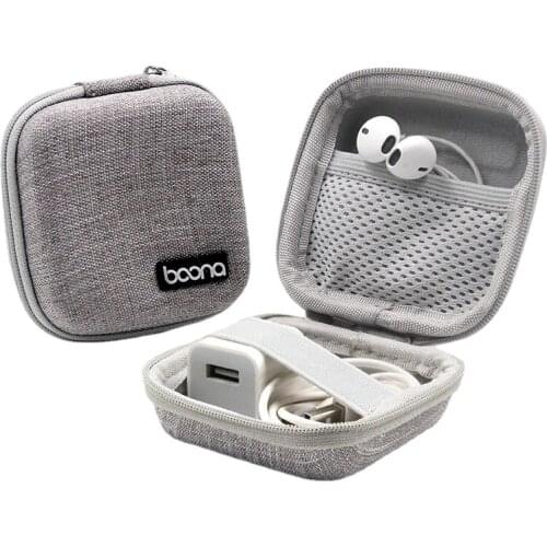 Mini Headphone Case Bag Earphone Earbuds Box Storage for Memory Card Headset USB Cable Charger Organizer Storage Bag