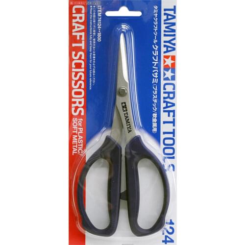 Tamiya 74124 Craft Scissors For Plastic/Soft Metal RC Model Tools