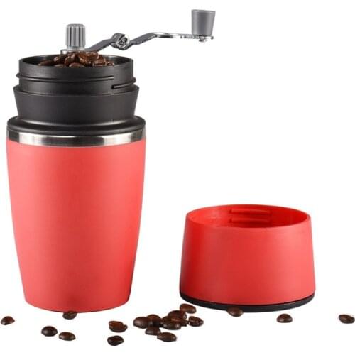 Manual Coffee Grinder All-in-One Portable Pour Over Coffee Machine with Bottle Pot Coffee Tool for Outdoor Camping Travel