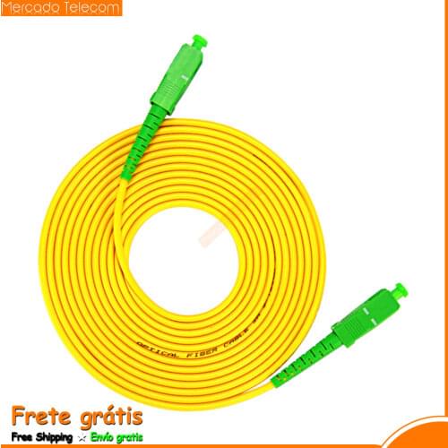 APC Fiber SC APC Patch Cable optical fiber Patch cord 3.0mm , fiber Jumper Simplex SM FTTH Optic Cable 1m 2m 3m 10m 15M