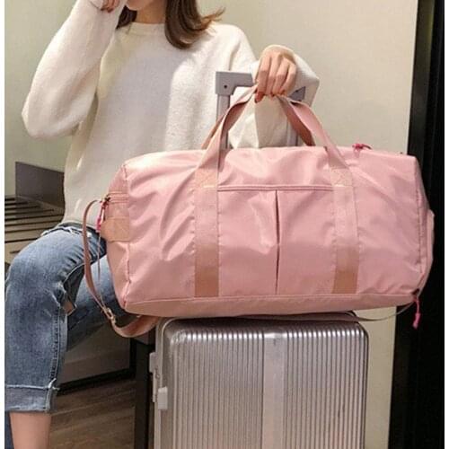 Dry and wet separation sports female yoga fitness bag diagonal swimming large capacity travel bag short distance shoulder bag