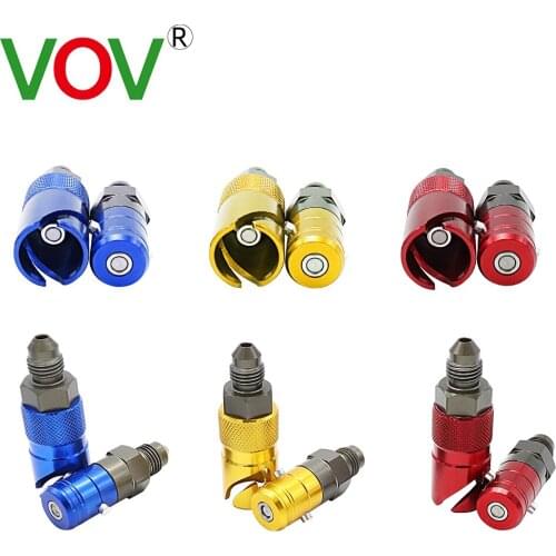 VOV Motorcycle Brake Caliper Quick Removal Cover Disassembly Replace Brake Line Connector AN3 Universal For Honda For Yamaha