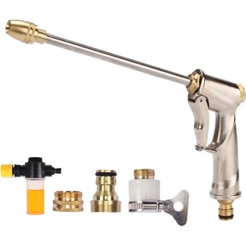 Water Gun Adjustable High Pressure Car Wash Lances Gun Foam Washing Garden Irrigation Hidrolimpiadora Portable Sprinkler Nozzle