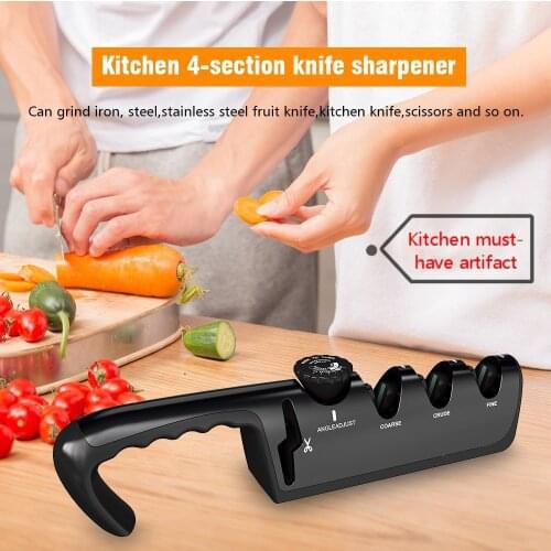4--levellevel adjustableadjustable kitchenkitchentungstentungsten steelsteel andand ceramicceramic sharpenersharpener