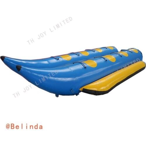 Free Shipping, 10seats Double Lanes Inflatable Banana Boat Inflatable Surfing Banana Boat For Sale