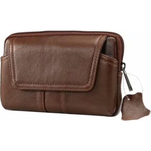 Waist Belt Genuine Leather Phone Case Pouch For Xiaomi Redmi Note 7 6 6A 4X Y1 Lite S2 Note 5A Prime 3 Note 3 5 Plus Mi Note 3 2