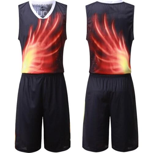 European Latest Basketball Jerseys Design Sports Training Basketball Uniform Team Match Suit Group Purchase Printed Jersey Suit
