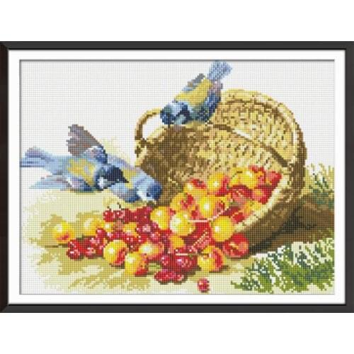 Bird and Fruit 5D DIY Diamond Painting Full Square New Mosaic Picture Cross Stitch Diamond Embroidery Icons Rhinestone Pictures