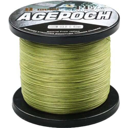 Top Quality 8 Strands 1000M Multifilament PE Braided Fishing Line Fishing Wire Braided Fishing Line 6-300LB for Sea Fishing