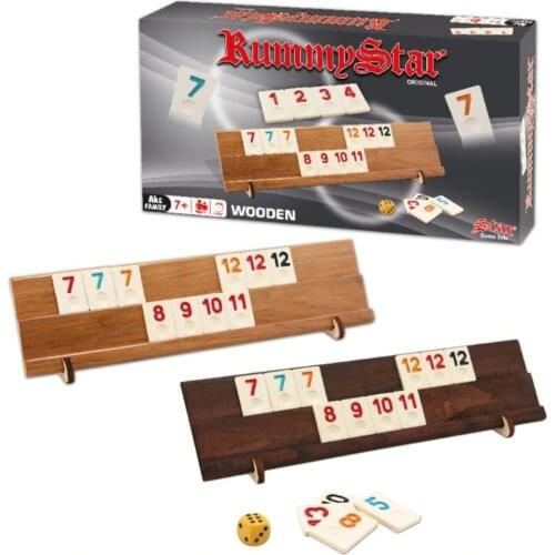 Rummy Game Set Gift for Christmas Wood High Quality Rummy Board Game Gift for Housewarming Party Games