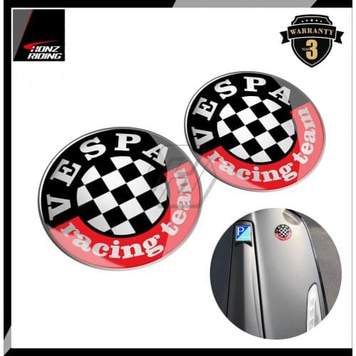 For Piaggio Vespa Racing Team GTS GTV Sprint PX LX LXV 50 125 150 200 300 Decals 3D Motorcycle Scooter Sticker