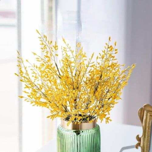 Natural Fresh Dried Preserved Forget My Flower True Forever Crystal Lover Grass Branch for Wedding Home Decoration Lemon Static