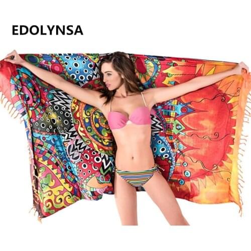New Arrivals Beach Blanket With Tassel Printed Yoga Mat Beach Roundie Mandala Circle Blanket Round Tapestry #G14