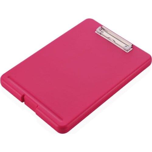 A4 Plastic Storage Clipboard File Box Case Document File Folders Clipboard Writing Pad Stationery Office Supplies