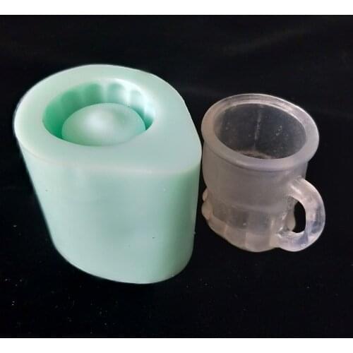 QT0168 PRZY silicone glass cup mold Beer mug mold handmade soap making molds candle silicone mold resin clay moulds