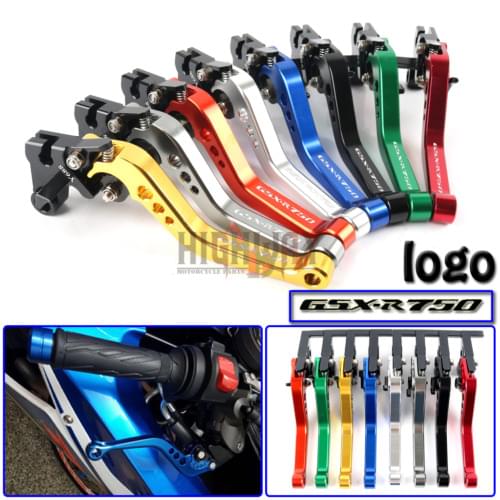 Motorcycle Brake Handle Bar Lever CNC Aluminum Short Adjustable Brake Clutch levers For Suzuki GSXR750 GSXR 750 2011-2017