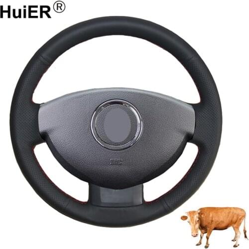 Hand Sewing Car Steering Wheel For Dacia Renault Duster 2010- 2015 Dokker Lodgy 2012-2016 Logan 2013 2014-2016 Sandero 2013-2017