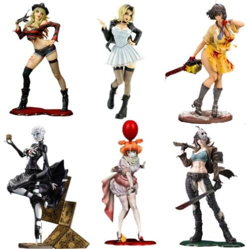 HORROR Beautiful Girl Freddy Tiffany Chucky DevilS Go Leather Face 1/7 Scale Figure