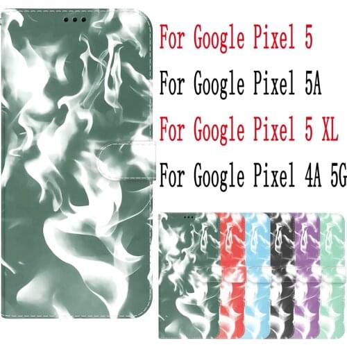 Sunjolly For Google Pixel 5 5A 5 XL 4A 5G Case Cover coque Leather Flip Card Wallet Stand