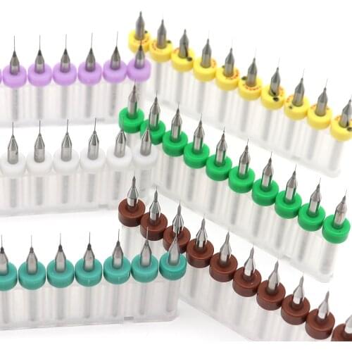 0.1mm/0.2mm/0.3mm/0.4mm/0.5mm/0.6mm/0.7mm/0.8mm/0.9mm/1.0mm PCB Drill Bit Tungsten Steel For Beeswa CNC Micro Mini Twist Drill
