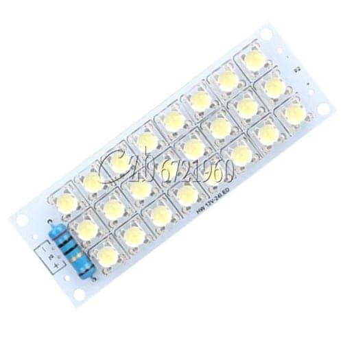 12V White LED Panel Board 24 Piranha LED Energy Saving Panel Light board