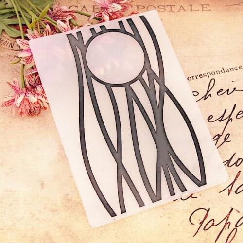 The moon ribbons paper Embossing folders Plastic Scrapbooking DIY Template Fondant Cake Photo Album Card Making Easter gift