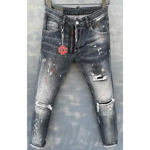 Vintage streetwear classic,Authentic DSQUARED2,Retro,Italian brand ,Women/Men Jeans,locomotive,Jogging jeans,DSQ010-3