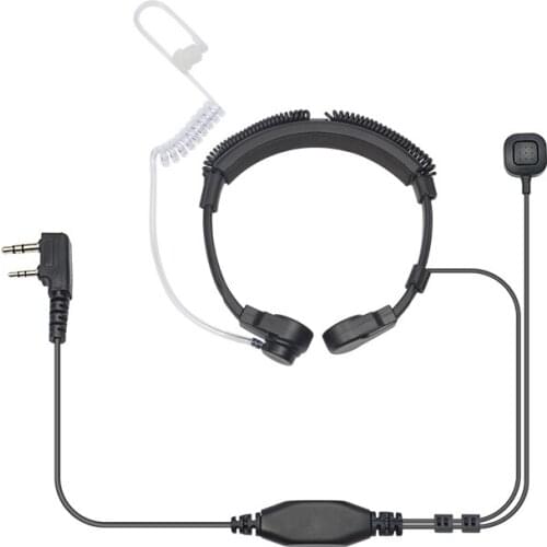 Zastone Walkie Talkie Headphone Earpiece Air Acoustic Radio Headset Tube 2 Pin PPT Earphone For Baofeng Accessories Microphone