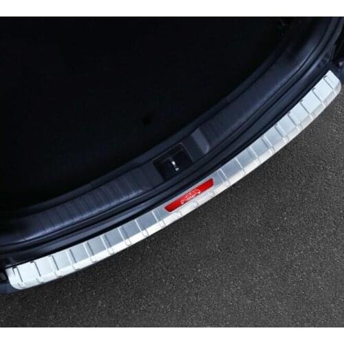 1 Set Stainless Steel For Honda CRV 2017 Car Rearguards Trunk Outer Rear Tail Box Bumper Pedal Plate Panel Car Styling