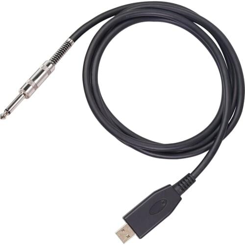 1pc 1/4 "Guitar Bass Keyboard to USB Link Interface Cable for PC