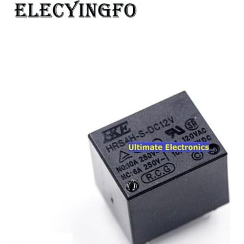10PCS HRS4H-S-DC12V-C 5 FEET HRS4H-S-DC12V 10A Relays