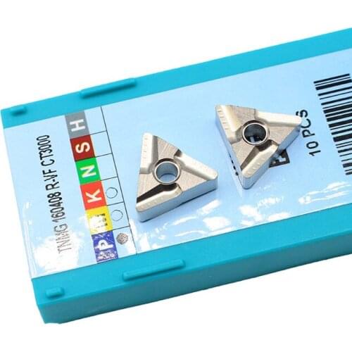 10PCS TNMG160408 R VF CT3000 Tokarnyy Carbide insert External Turning Tools Carbide Insert Lathe Cutter Tool Turning Insert