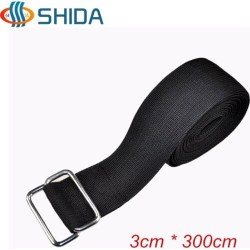 2pcs 3cm*3meters Double Metal Buckle Strong Polypropylene Webbing Ratchet Tie Down Quick Lock Strap Luggage Cargo Lashing Belt