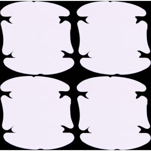 4 Sheets Adhensive Car Door Handle Scratches Film Guard Shakes Protector