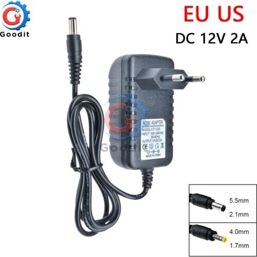 Power Adapter DC 12V 2A Adaptor AC 100-240V to DC Charger Supply Switching EU US Plug 220V To 12V Power Adapter for LED light