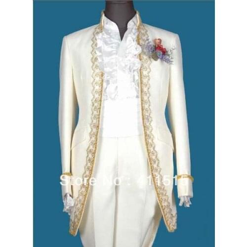 FREE SHIPPING\custom tuxedos\Hot selling Ivory Groom Tuxedos Groomsmen Men Wedding groom wear dress Best man Suits