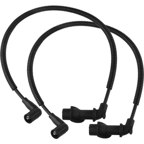 1 Pair Black Spark Plug Ignition Coil Wires Direct Replaces fits for Polaris Ranger Crew 800 2010