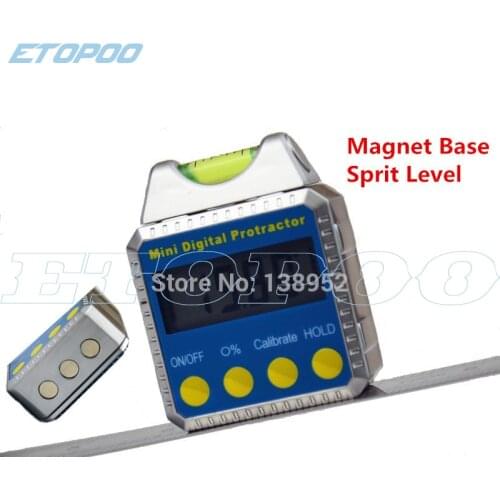 Digital Inclinometer with bubble Digital Angle Gauge Meter Spirit Box Level Protractor horizontal Bevel