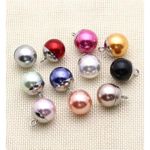 Colorful pearl buckle decorative button button round sweater button shirt button coat buckle 8mm-20mm
