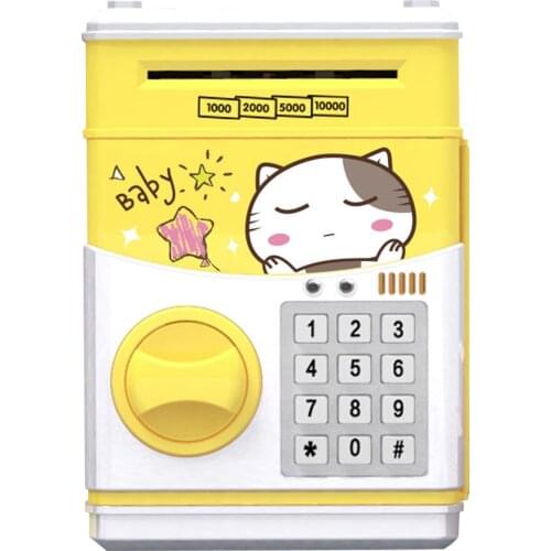 Electronic Piggy Bank Mini ATM Password Money Bank Cash Coins Saving Box Auto Scroll Paper Counts Your Money for Boys Girls Kids